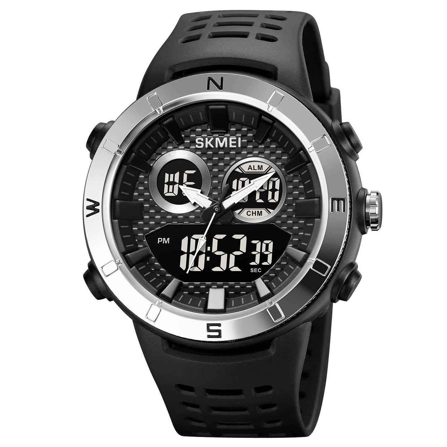 Premium Rugged Sports Watch Dual Display Tactical Wristwatch