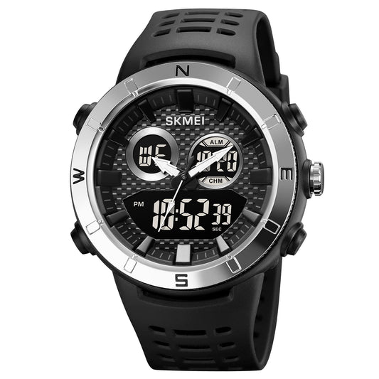 Premium Rugged Sports Watch Dual Display Tactical Wristwatch