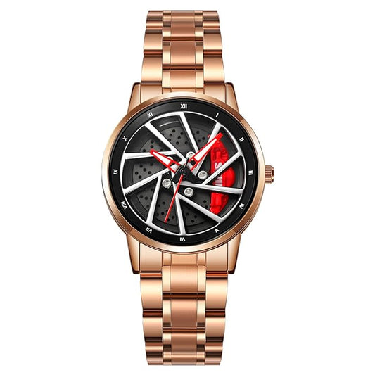 Luxury Skeleton Dial Analog Watch for Men with Premium Metal Strap and Stylish Designer Look