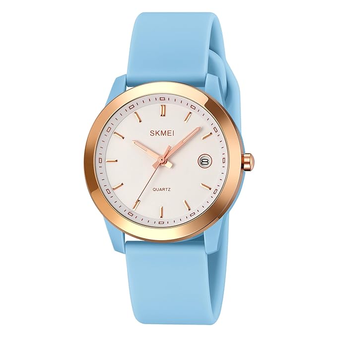 Elegant Analog Wrist Watch with Date Display for women