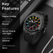 Analog-Digital Watch for Men with Black Silicone Strap and Round Dial for Casual & Formal Wear
