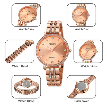 SKMEI Womens Fashion Diamond Watch  - 2006