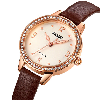 SKMEI Diamond Watch For Women - 2027