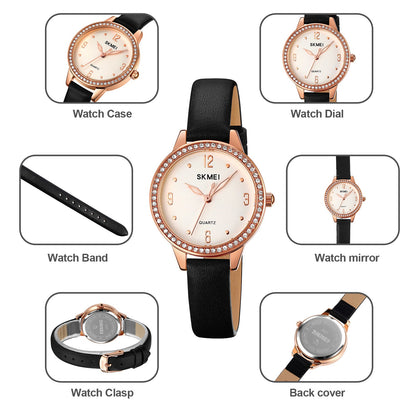 SKMEI Diamond Watch For Women - 2027