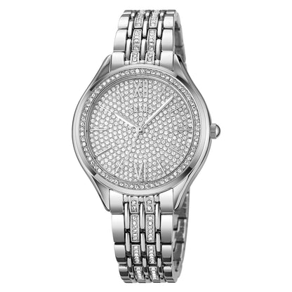 Women's Quartz Watch Rose Gold with Rhinestones - 2030