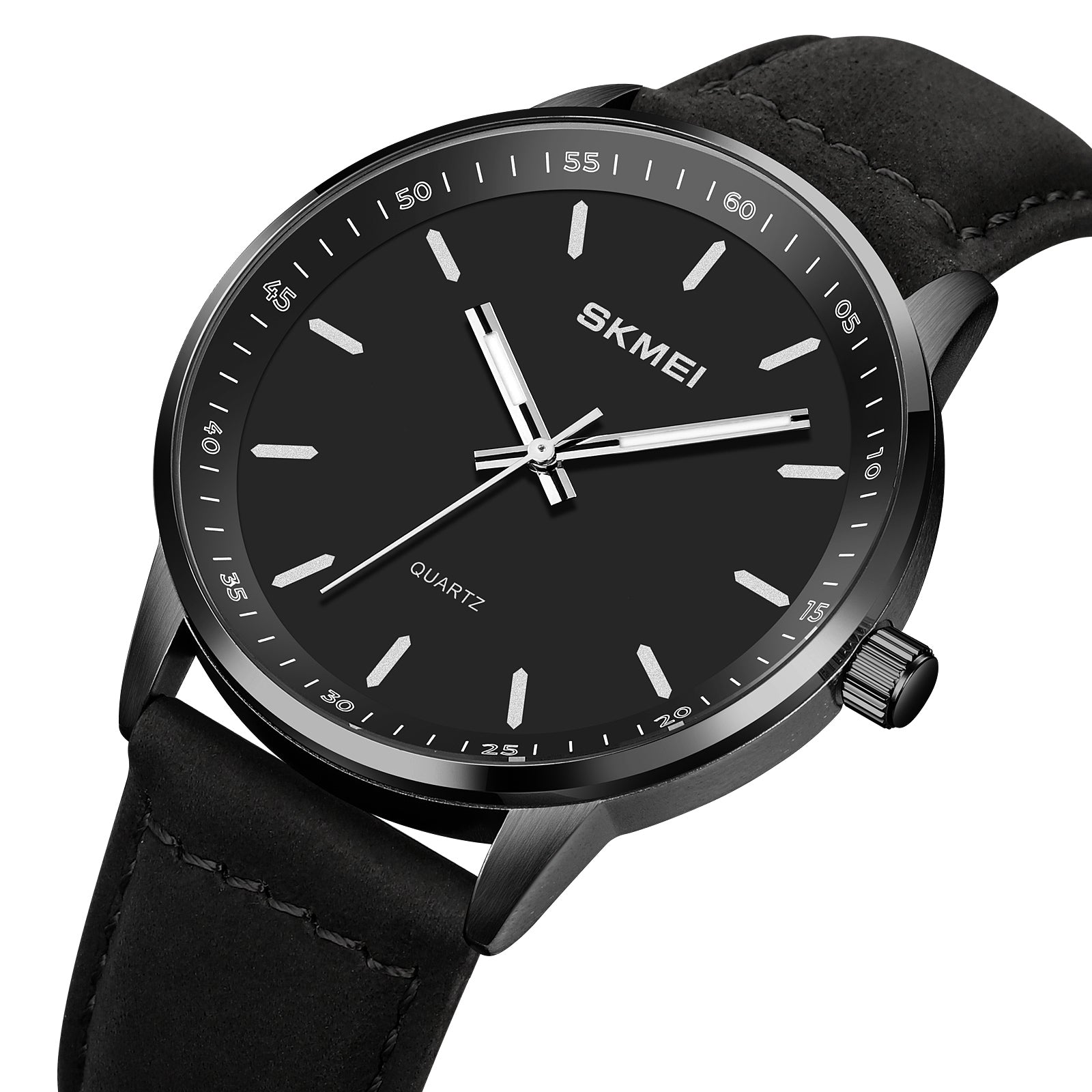 Skmei Quartz Analog Dial Leather Strap Watch for Men 2034