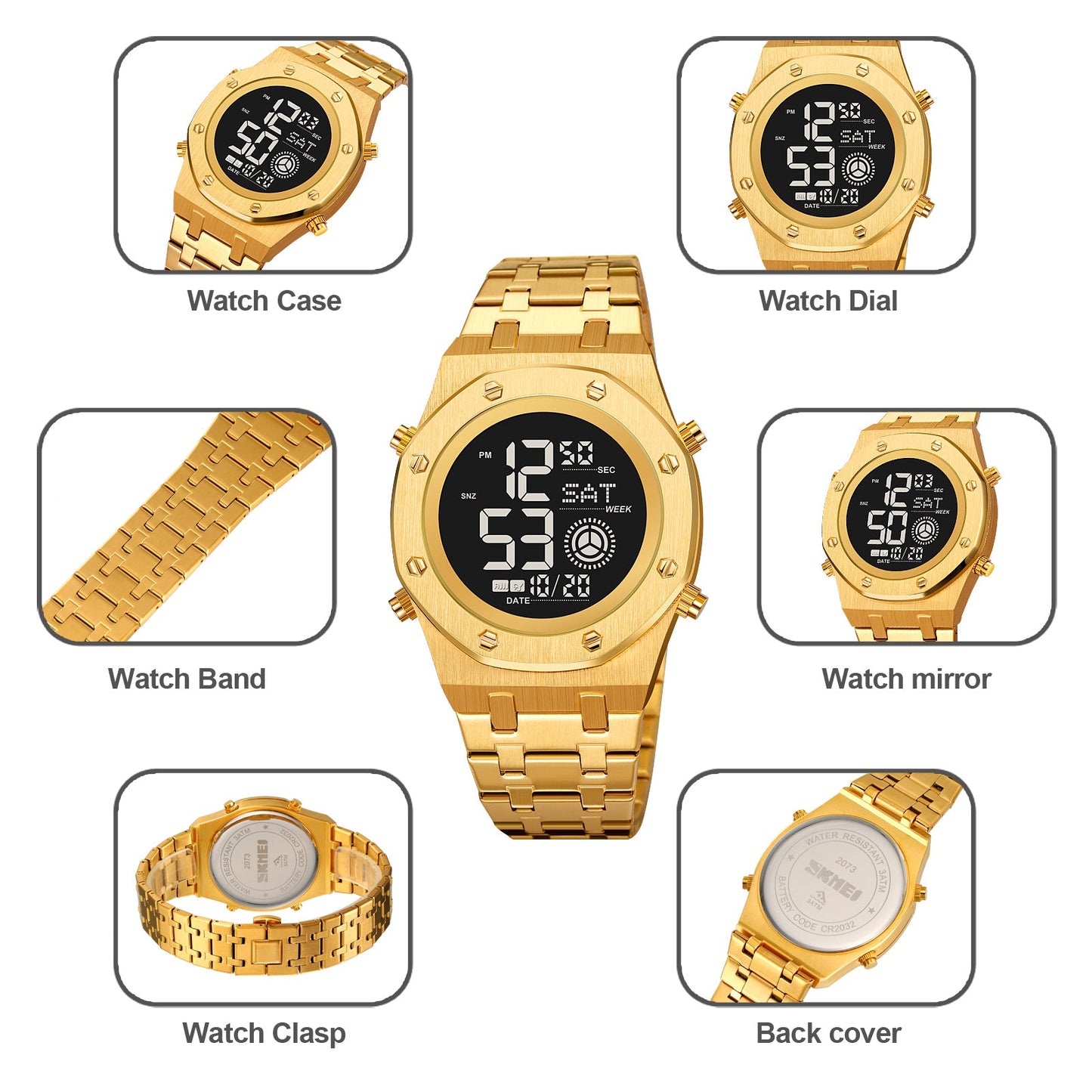 Men's Digital Watch - 2073