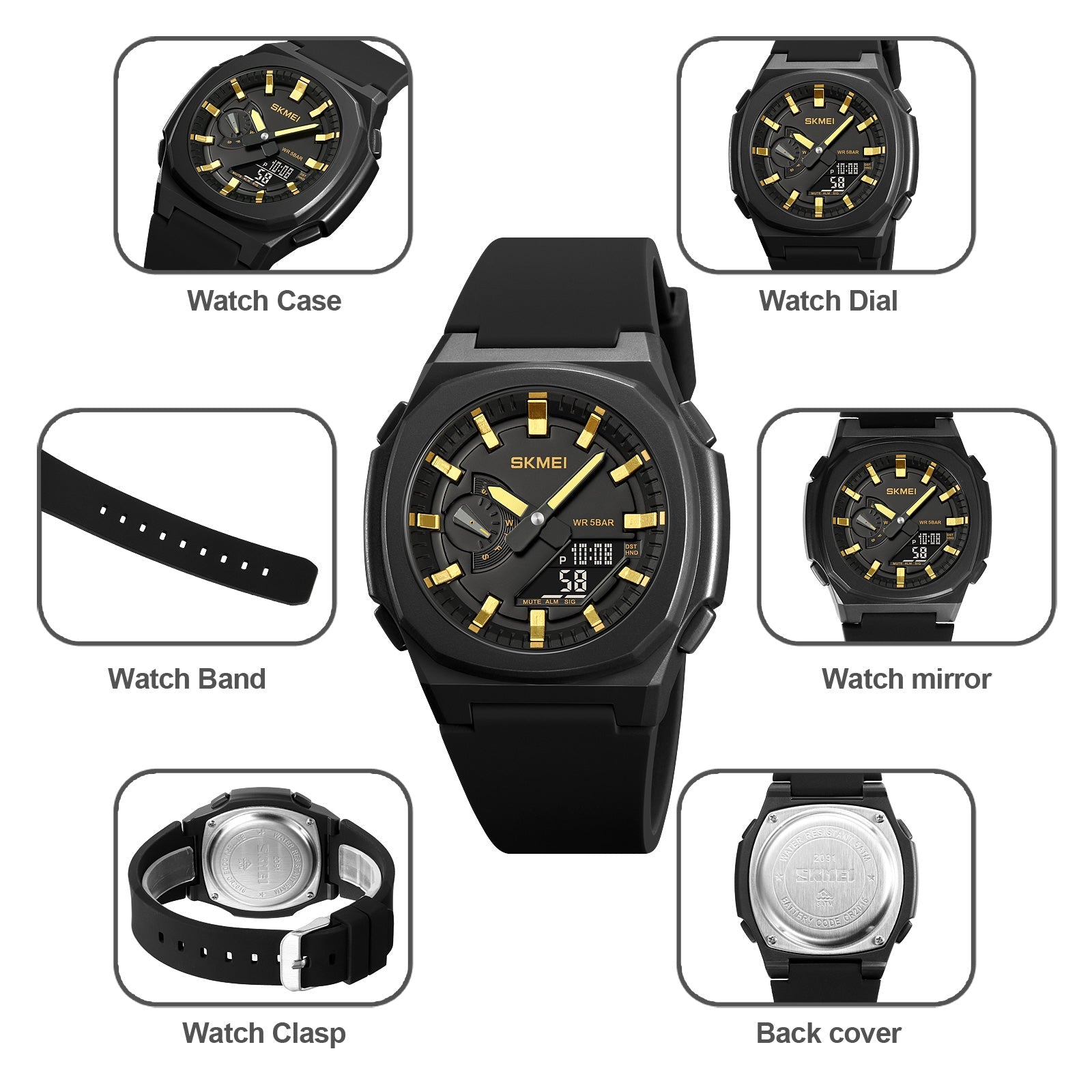 Men's digital analog combination watches deals