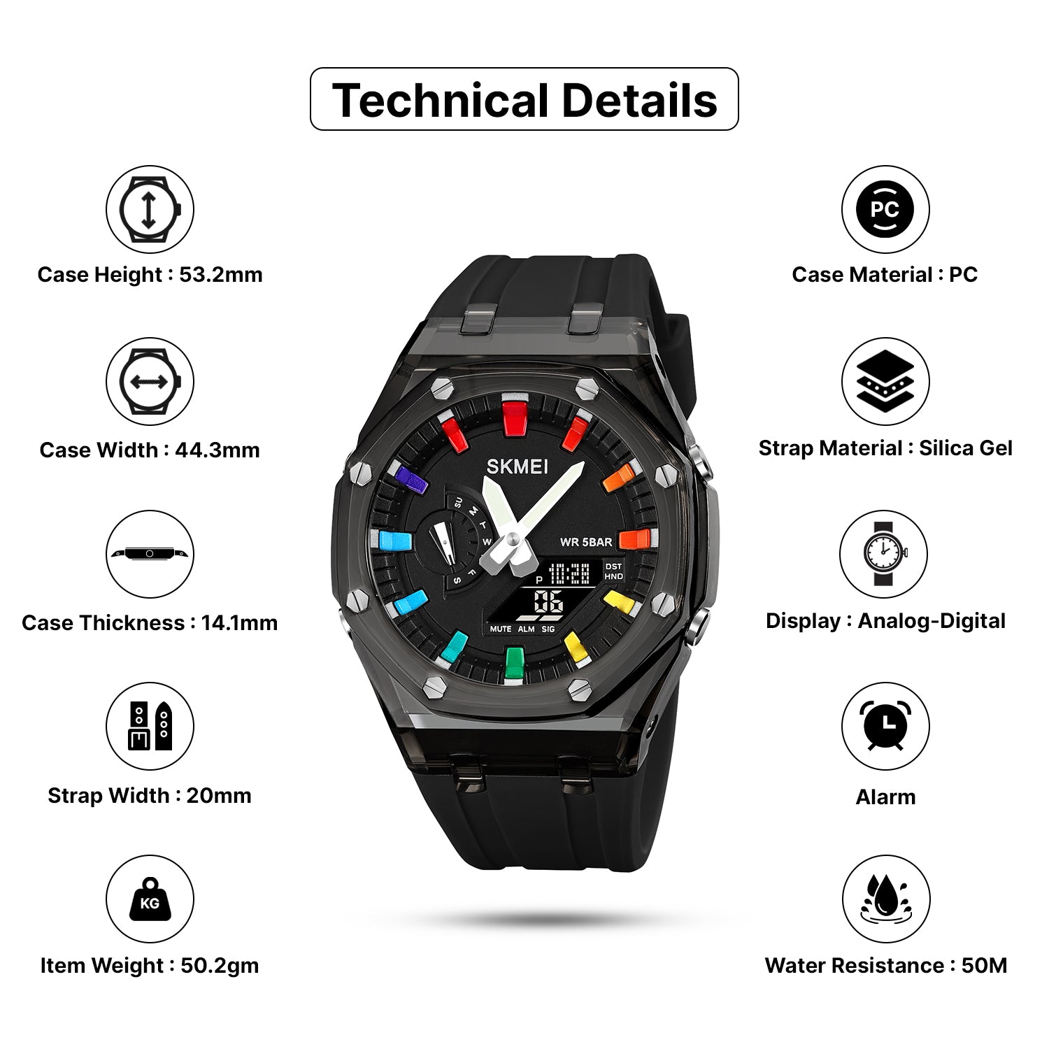 Eon Pro SKMEI Waterproof Fashion Watch for Men 2100 SKMEI