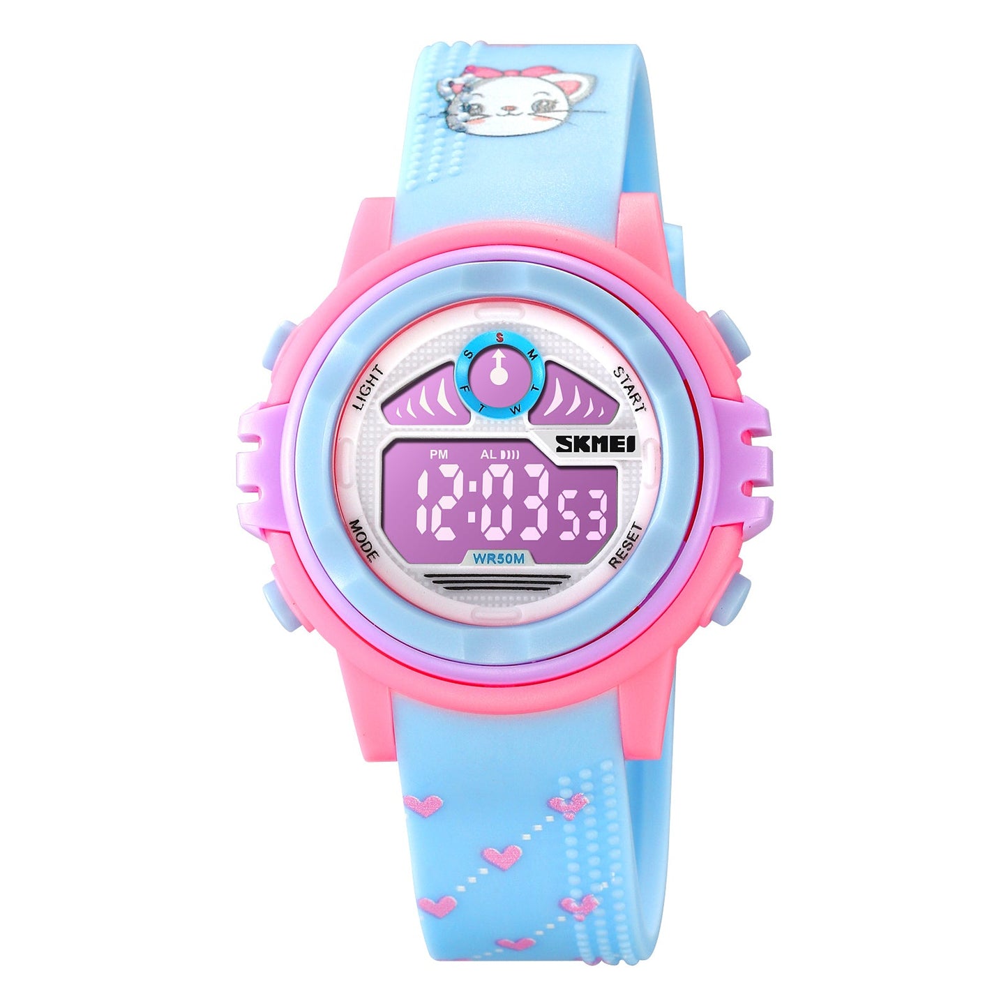 Kids Waterproof Digital Colourful Watches - 2266