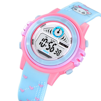 Kids Waterproof Digital Colourful Watches - 2266