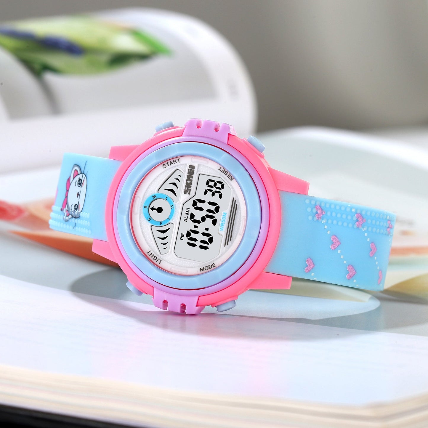 Kids Waterproof Digital Colourful Watches - 2266