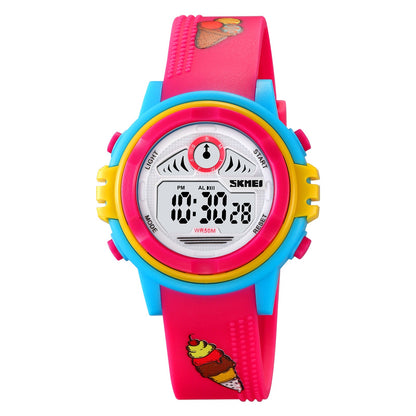 Kids Waterproof Digital Colourful Watches - 2266