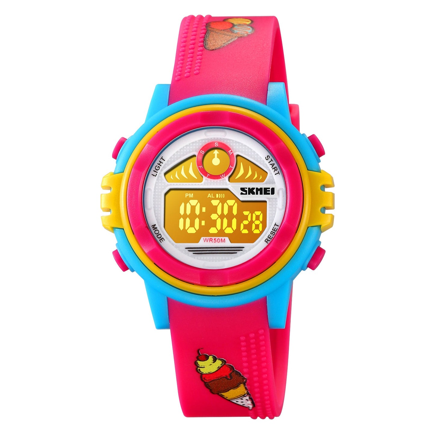 Kids Waterproof Digital Colourful Watches - 2266