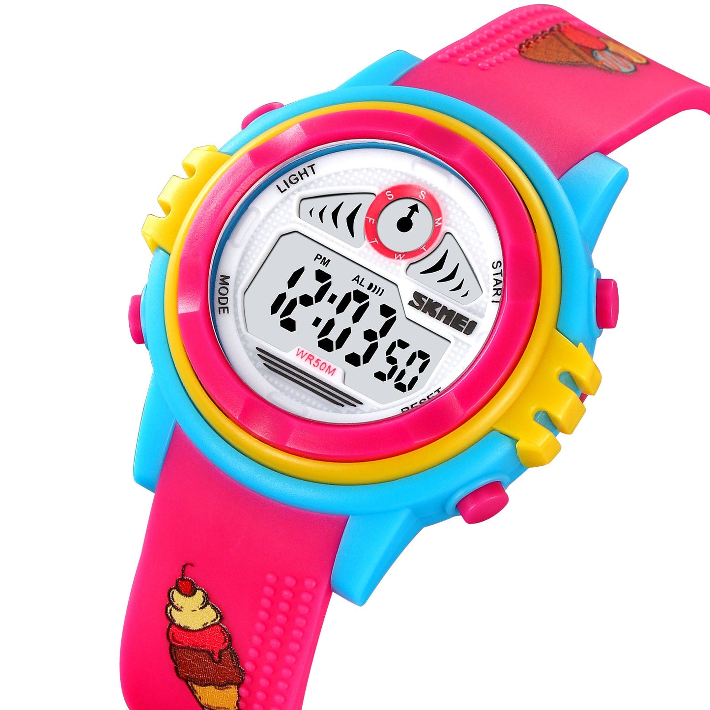 Kids Waterproof Digital Colourful Watches - 2266