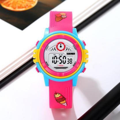 Kids Waterproof Digital Colourful Watches - 2266