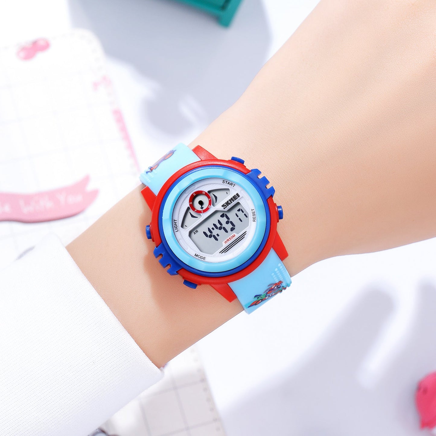 Kids Waterproof Digital Colourful Watches - 2266