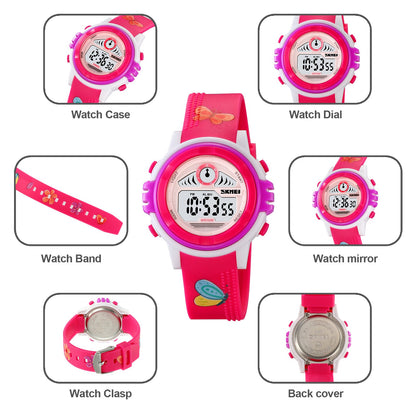 Kids Waterproof Digital Colourful Watches - 2266