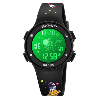 Kids Digital Waterproof with LED Light Fun Themes Watch - 2267