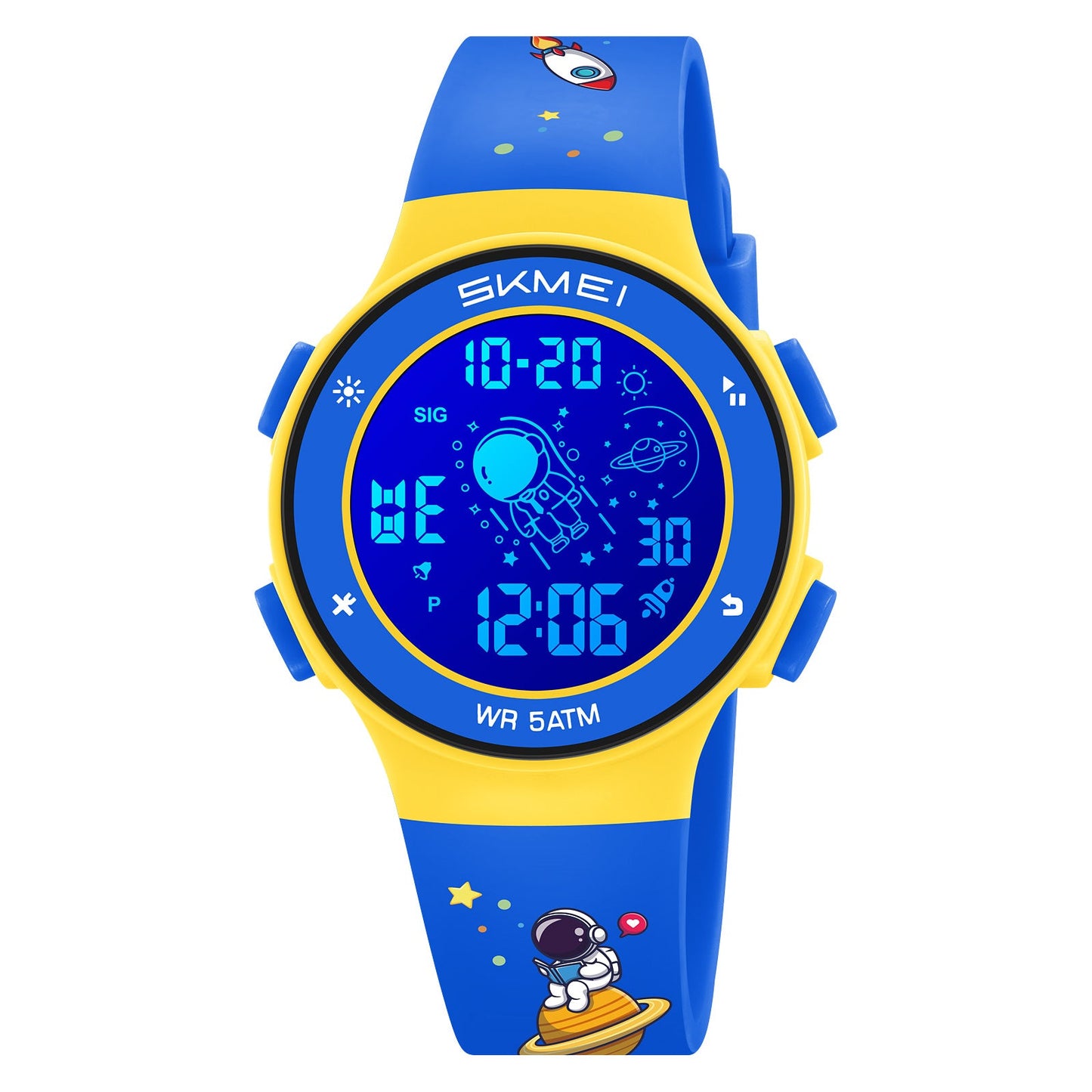 Kids Digital Waterproof with LED Light Fun Themes Watch - 2267