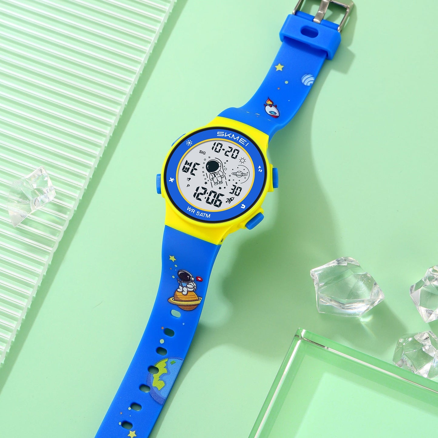 Kids Digital Waterproof with LED Light Fun Themes Watch - 2267