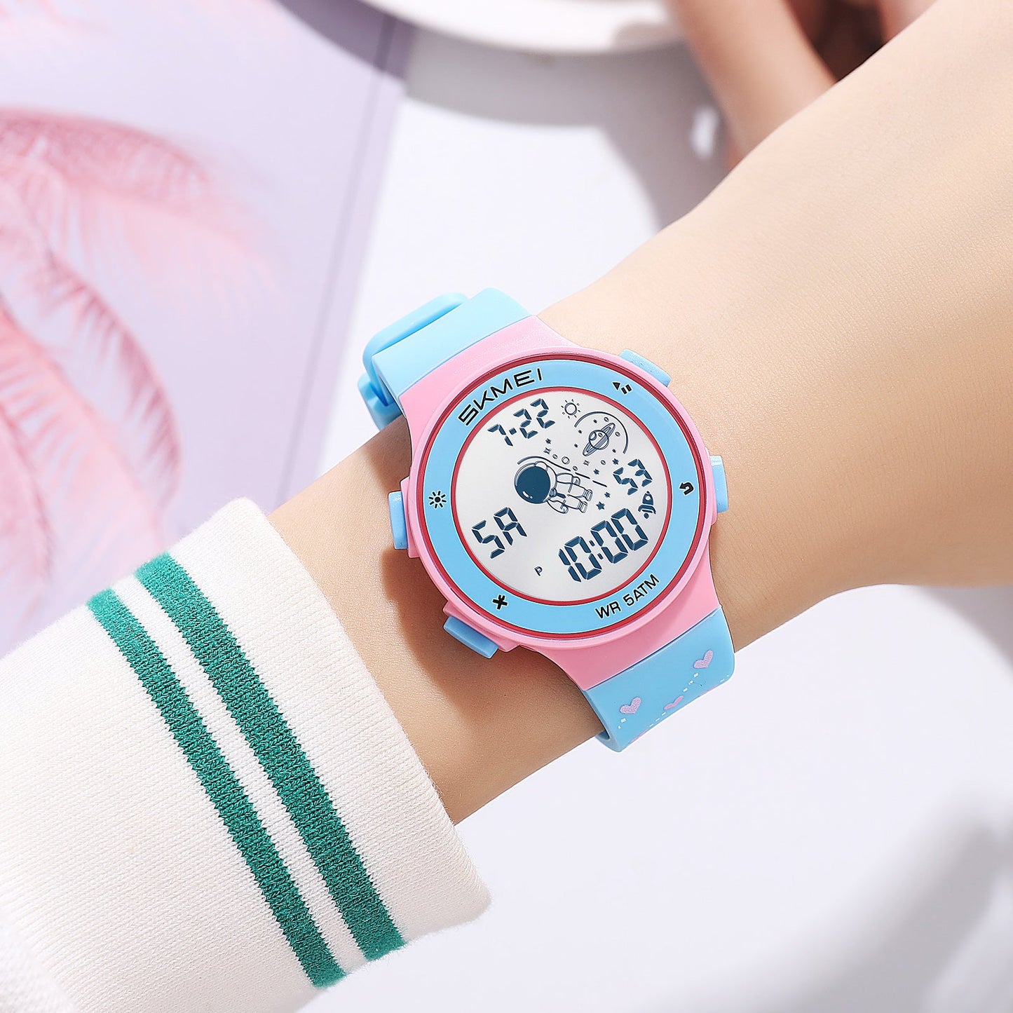 Kids Digital Waterproof with LED Light Fun Themes Watch - 2267