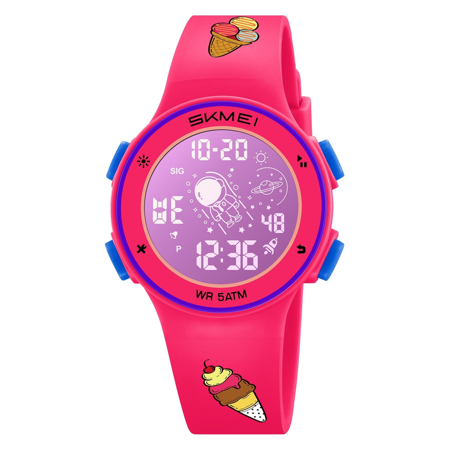 Kids Digital Waterproof with LED Light Fun Themes Watch - 2267