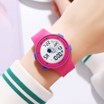 Kids Digital Waterproof with LED Light Fun Themes Watch - 2267