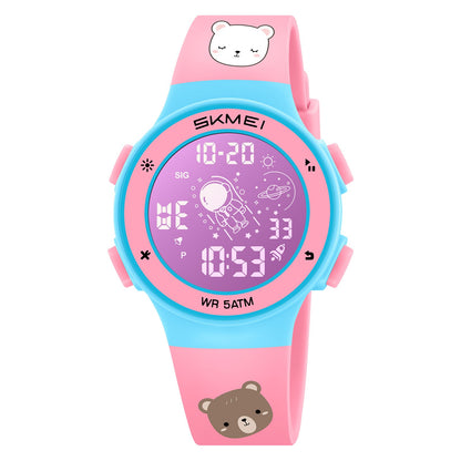 Kids Digital Waterproof with LED Light Fun Themes Watch - 2267