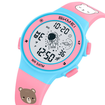 Kids Digital Waterproof with LED Light Fun Themes Watch - 2267