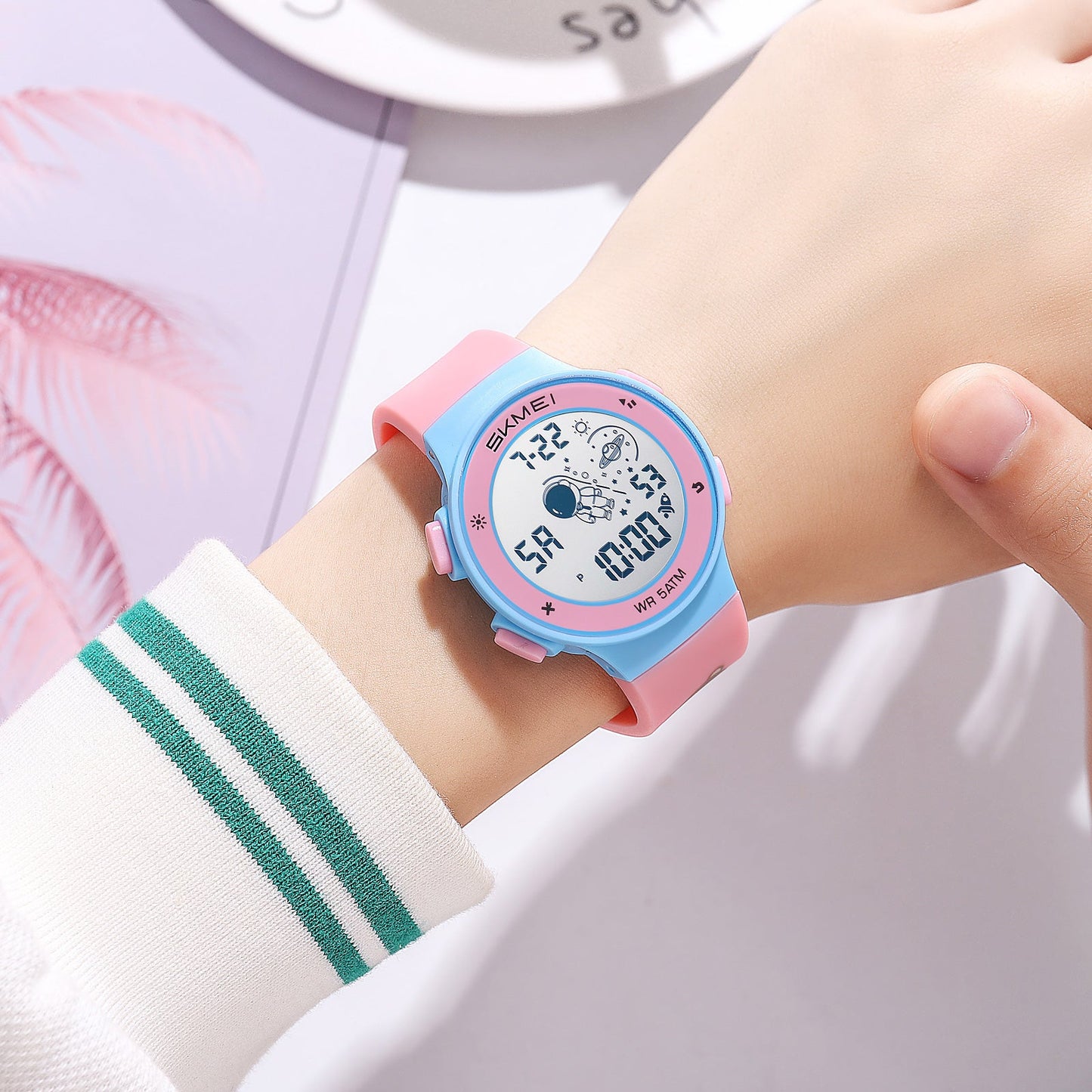 Kids Digital Waterproof with LED Light Fun Themes Watch - 2267