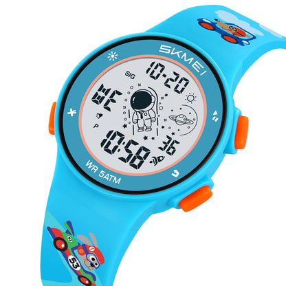 Kids Digital Waterproof with LED Light Fun Themes Watch - 2267