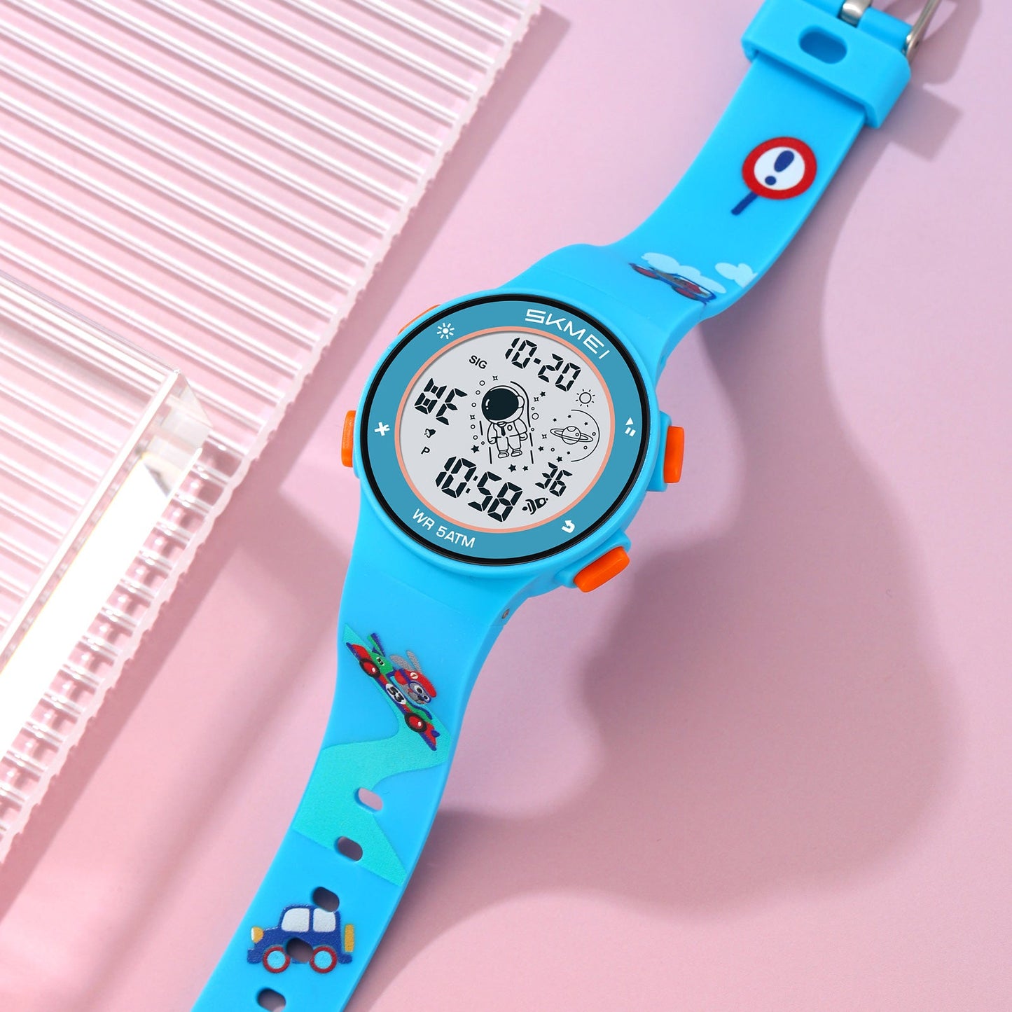 Kids Digital Waterproof with LED Light Fun Themes Watch - 2267