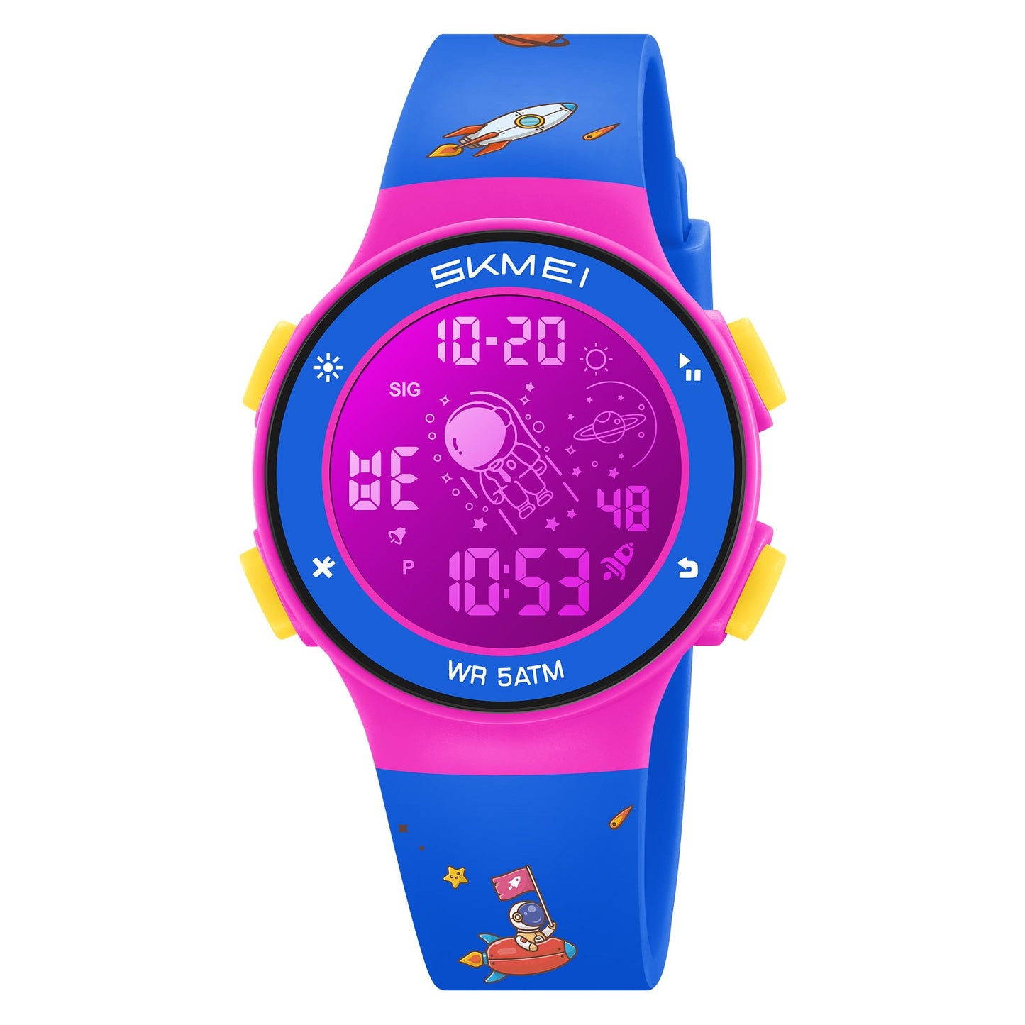 Kids Digital Waterproof with LED Light Fun Themes Watch - 2267