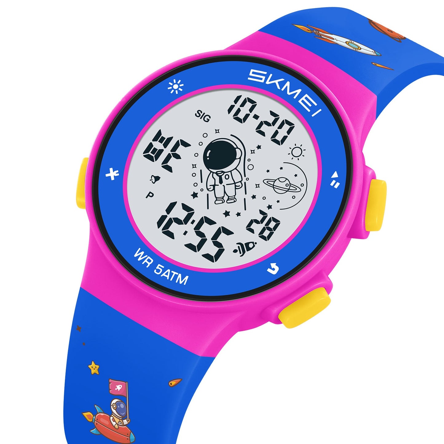 Kids Digital Waterproof with LED Light Fun Themes Watch - 2267