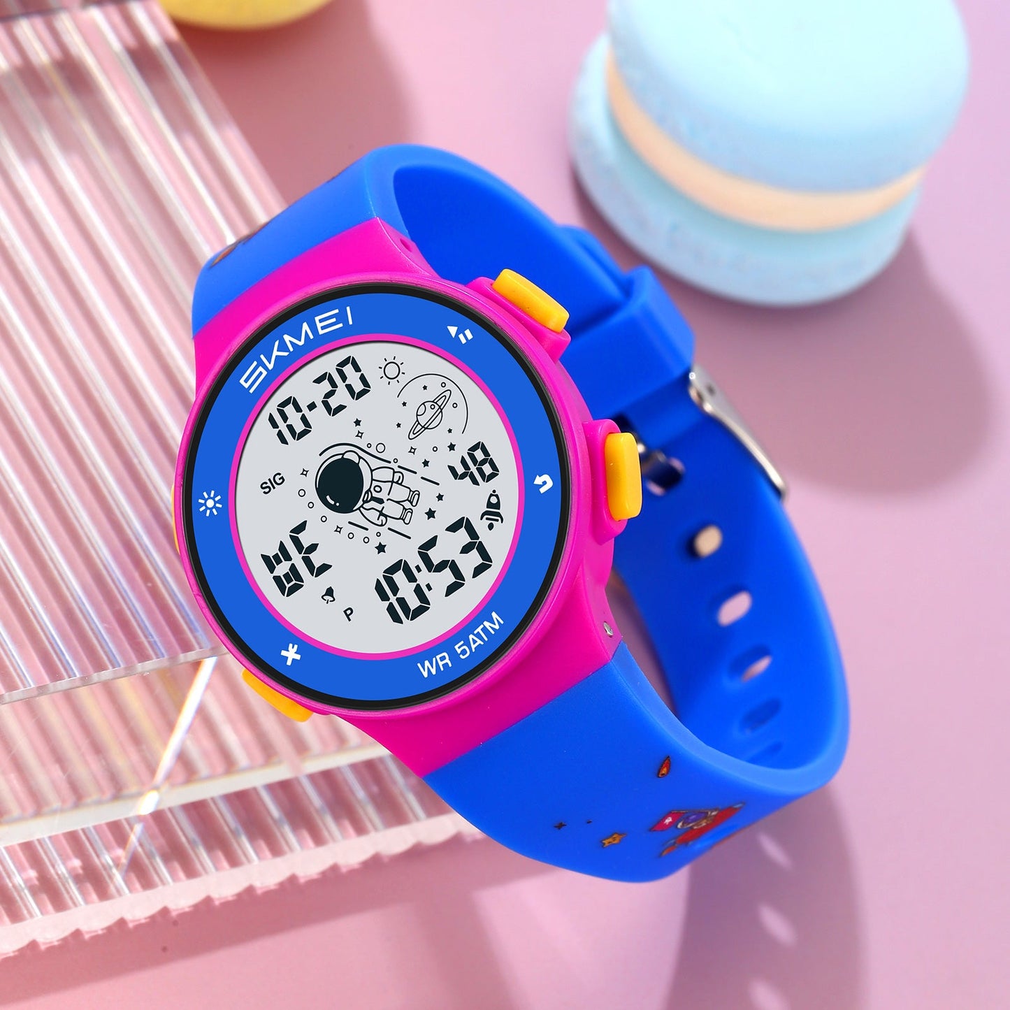 Kids Digital Waterproof with LED Light Fun Themes Watch - 2267