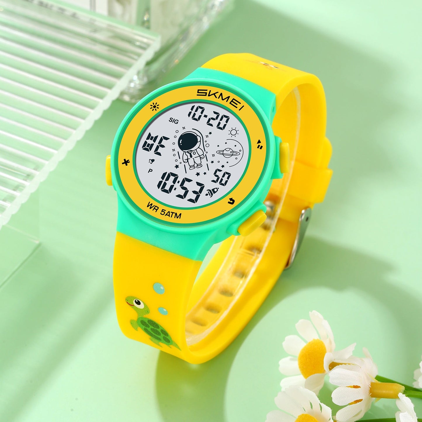 Kids Digital Waterproof with LED Light Fun Themes Watch - 2267