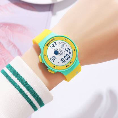 Kids Digital Waterproof with LED Light Fun Themes Watch - 2267