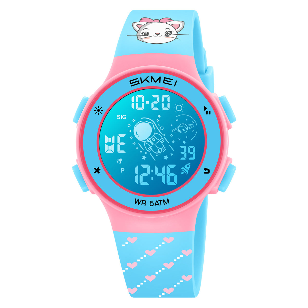 Skmei Digital Dial TPU Strap Watch for Kids - 2267
