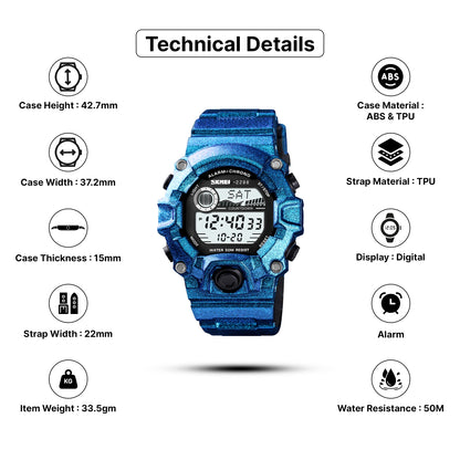 Skmei Digital Dial TPU Strap Watch for Kids - 2288