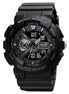Analog-Digital Watch for Men with Black Polyurethane Strap and Round Dial for Casual & Formal Wear