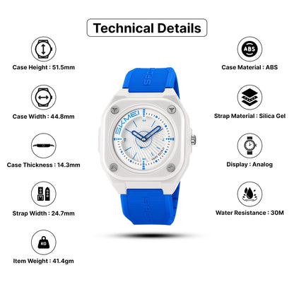 Skmei Quartz Analog Dial Silica Gel Strap Watch for Men - 2329