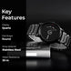 Digital Watch for Men with Black Metal Strap and Round Dial for Casual & Formal Wear