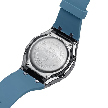Premium Analog Digital Wrist Watch with Silicone Strap