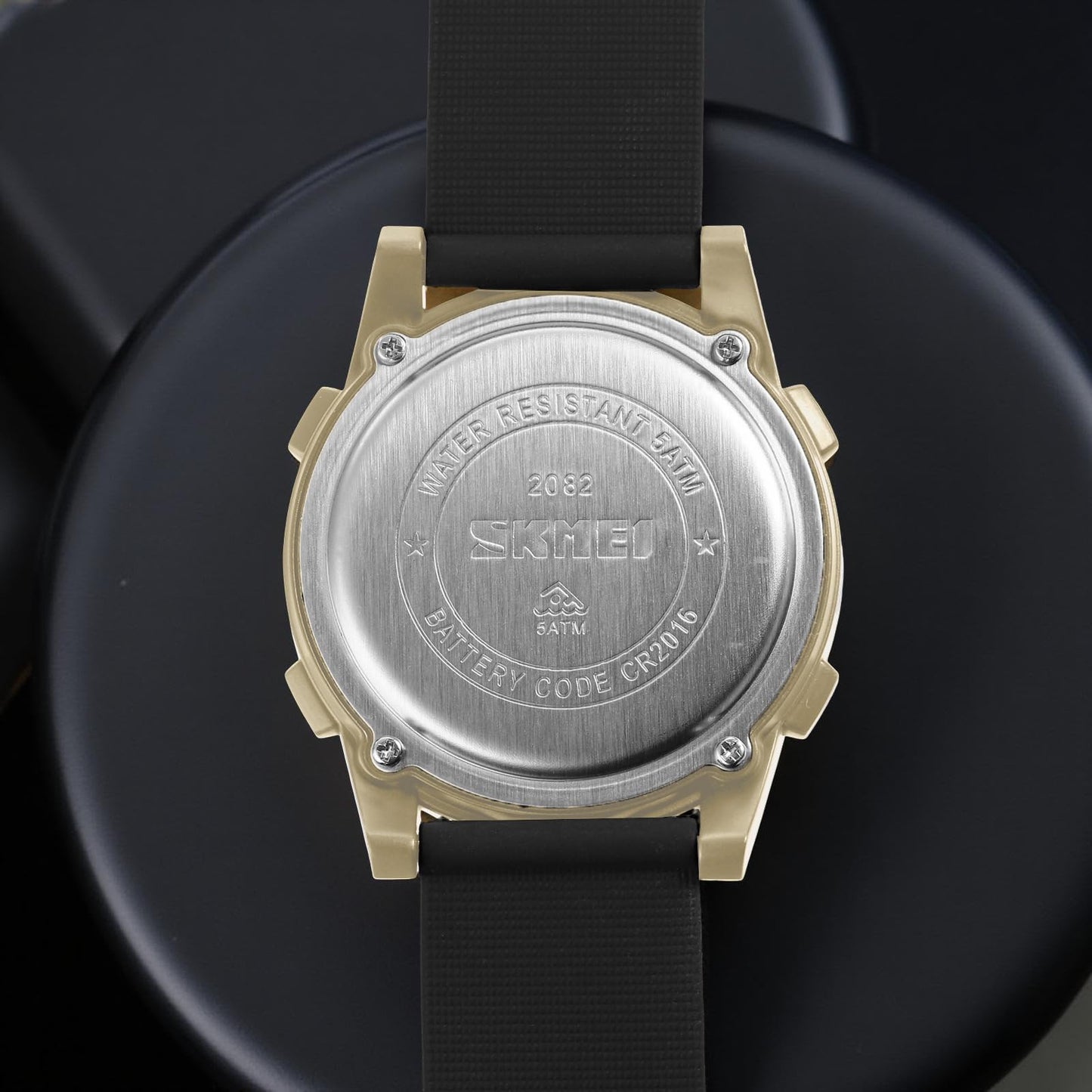 Rugged Digital Sports Wristwatch with Flexible Strap for men