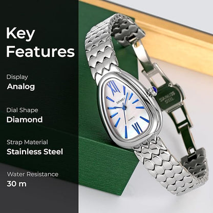 Elegant Teardrop Analog Bracelet Watch for Women