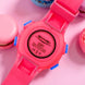 Digital Watch for Kids with Pink Polyurethane Strap and Round Dial for Casual & Formal Wear