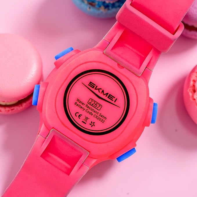 Kids Digital Watch with Cartoon Space Design and Soft Comfortable Strap for Daily Wear