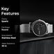Digital Watch for Men with Silver Mesh Belt Metal Strap and Round Dial for Casual & Formal Wear