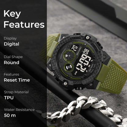 Skmei Digital Dial TPU Strap Watch for Men - 2337
